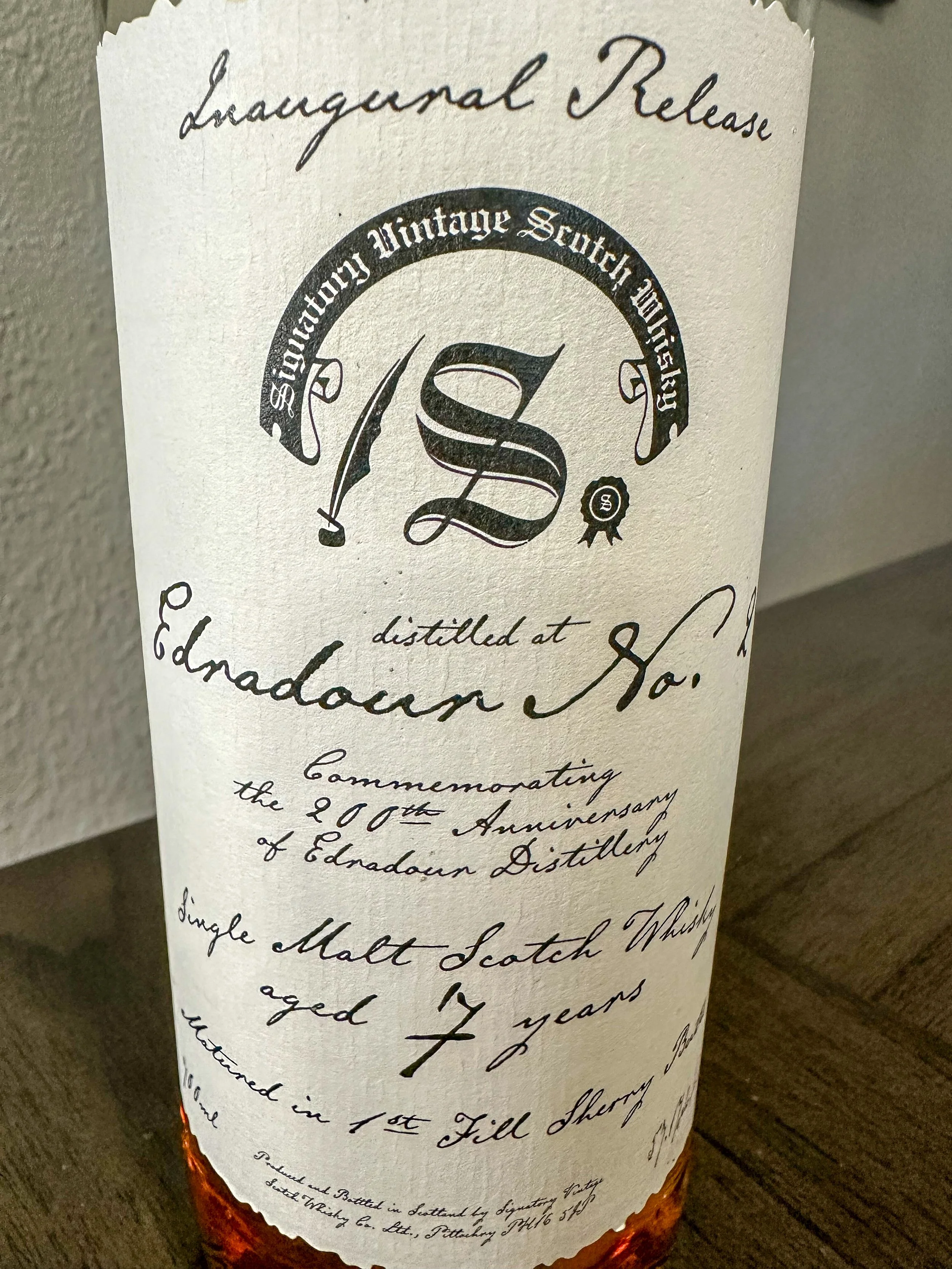 Edradour No.2 Inaugural 7yo — Dramface